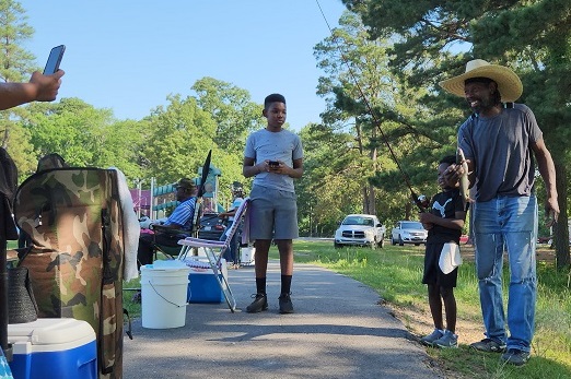 A 'reel' good time: Hundreds gather for second annual Liberty Fishing Derby in Pine Bluff, Arkansas